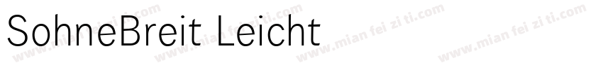 SohneBreit Leicht字体转换